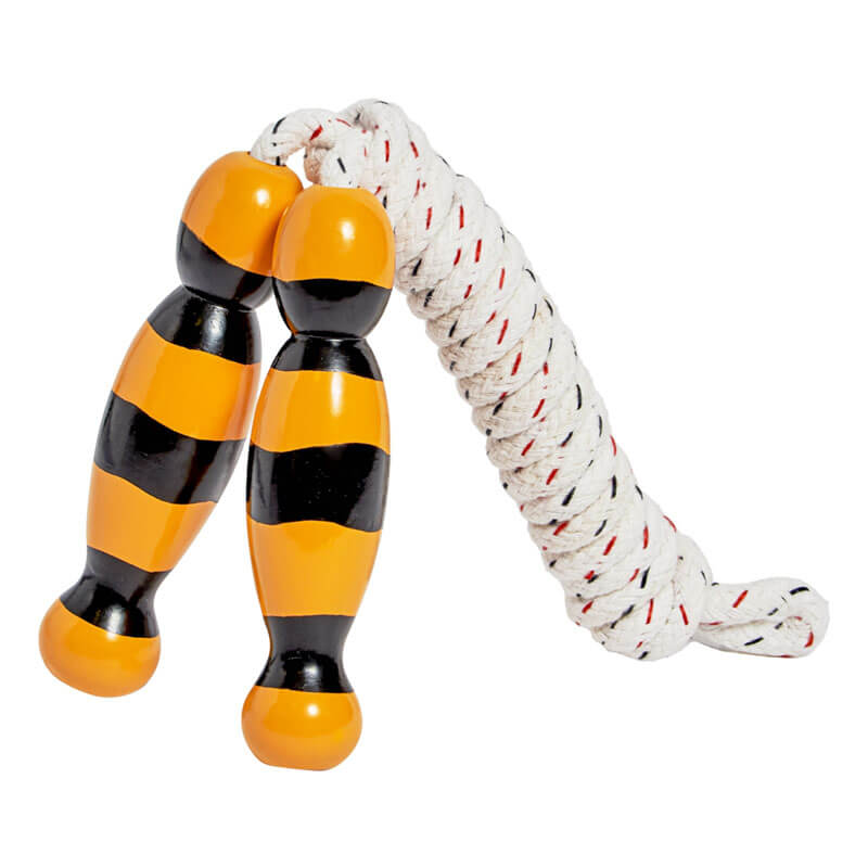 Springseil mit Holzgriffen Biene