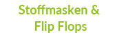 Stoffmasken Mund-Nasenbedeckung Stoff Flip Flops